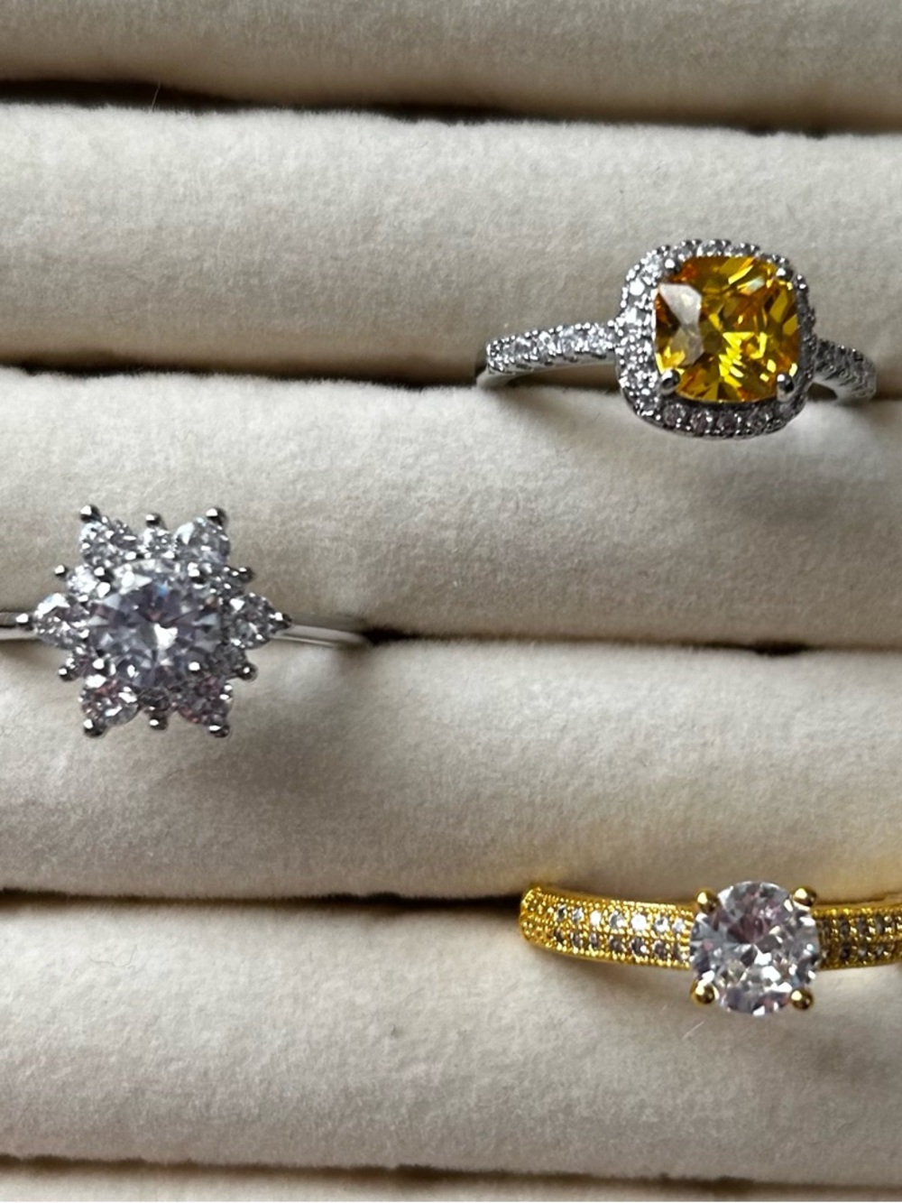 Bundle of 3 rings -size 10
